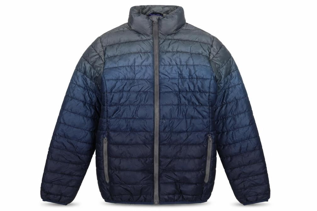Pepperts Boys Blue Ombré Puffer Jacket 12Y Zipped Pockets