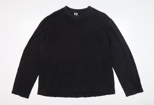 Gap Men's Black Long Sleeve Crew Neck Shirt Size L