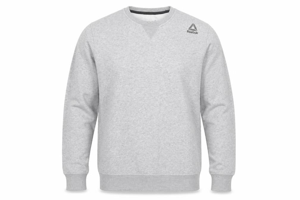Mens UK M Regular Reebok Grey Pullover Sweatshirt