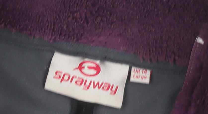 Sprayway Women's Purple Fleece Jacket Size UK 10