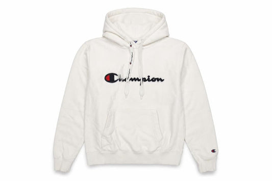 Womens UK XS Regular Champion White Pullover Hoodie