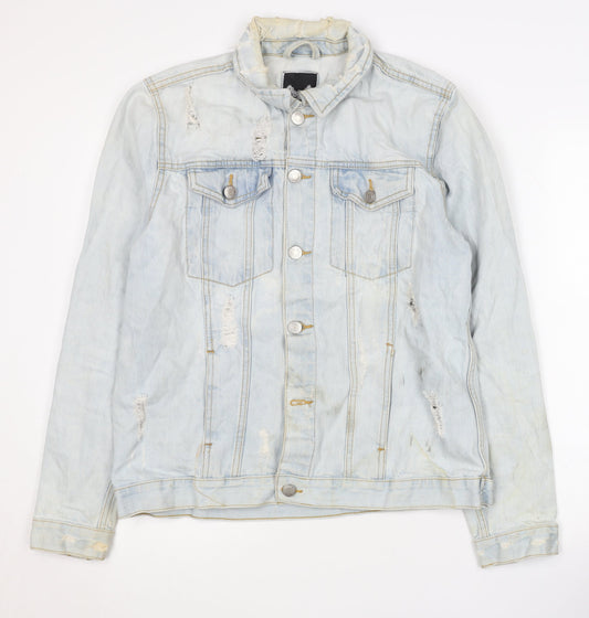 Brave Soul Women's Blue Denim Jacket M Casual