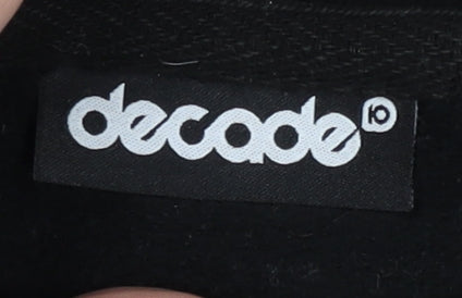 decade Men's Black Sweatshirt L High Neck