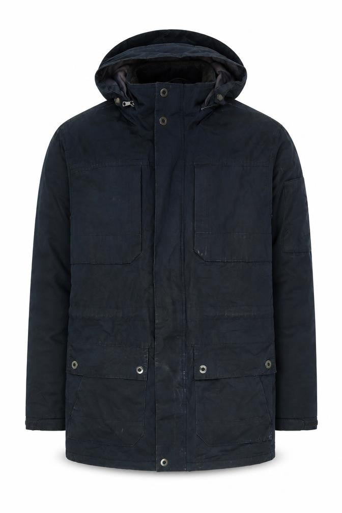 Marks and Spencer Men's Blue Hooded Parka Jacket M