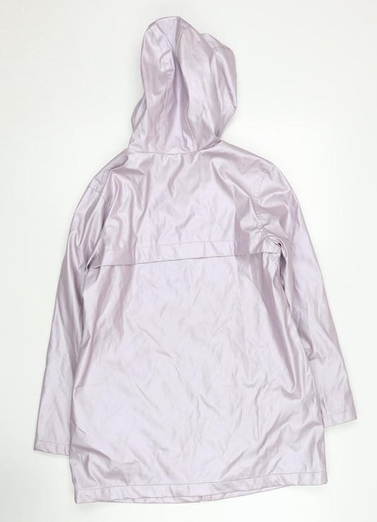 Marks and Spencer Girls Purple Hooded Jacket 11-12 Years
