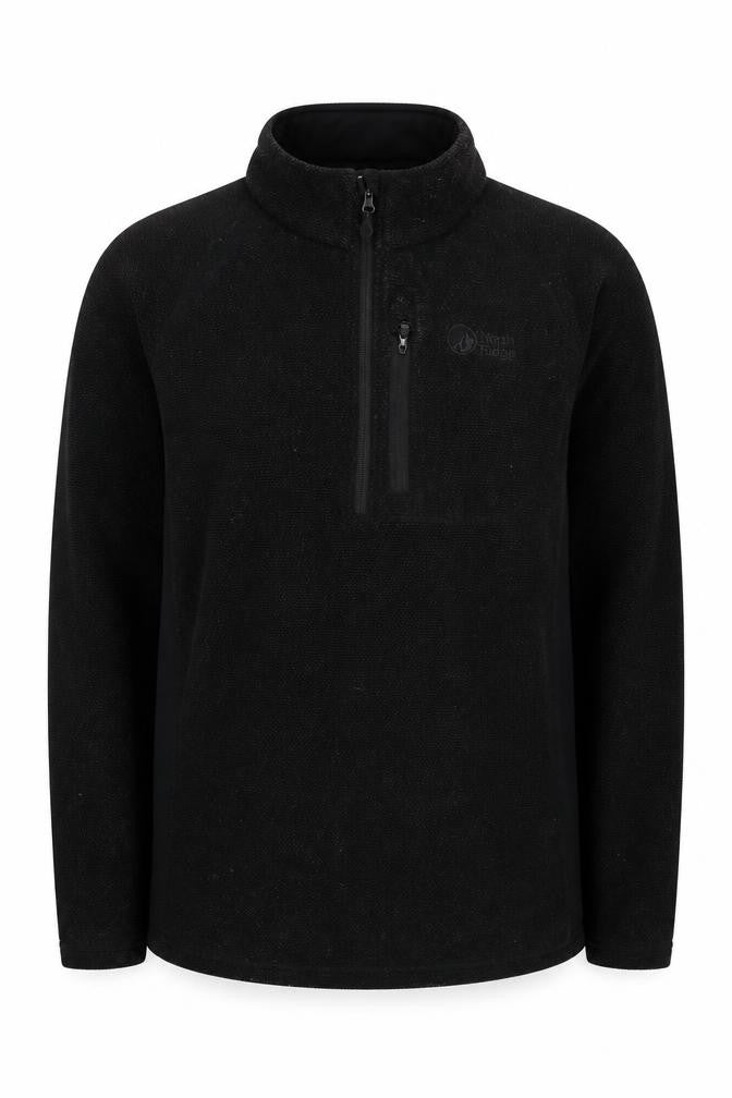 North Ridge Men's Black 1/4 Zip Fleece Sweatshirt M