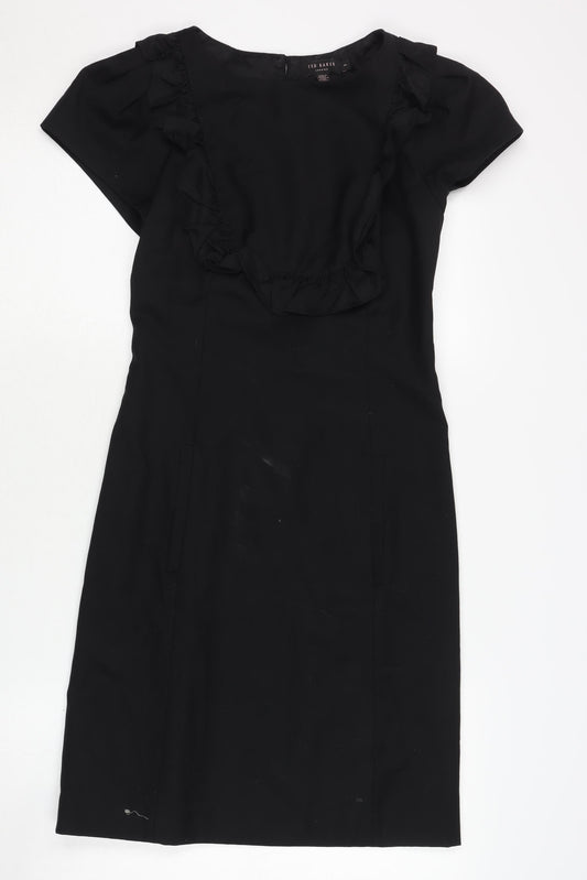 Ted Baker Women's Black Shift Dress Size L