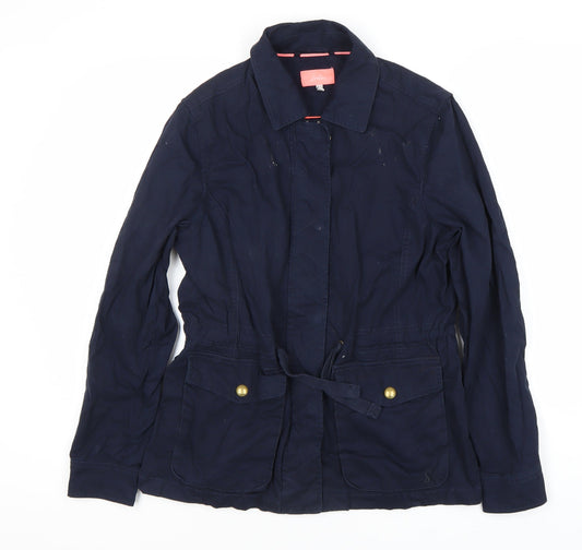 Joules Women's Navy Blue Anorak Jacket Size 12