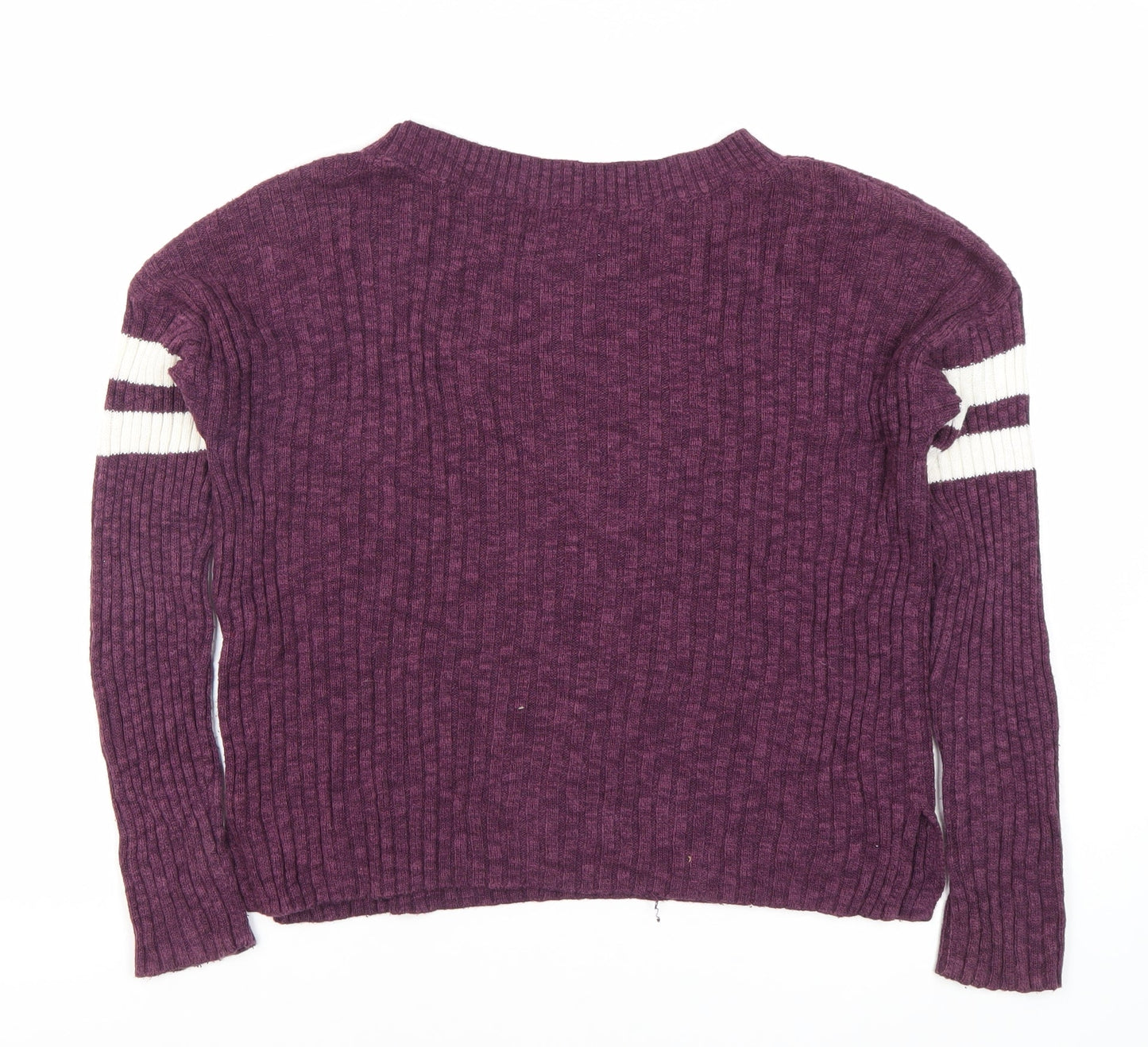 Hollister Women's Purple Pullover Jumper S
