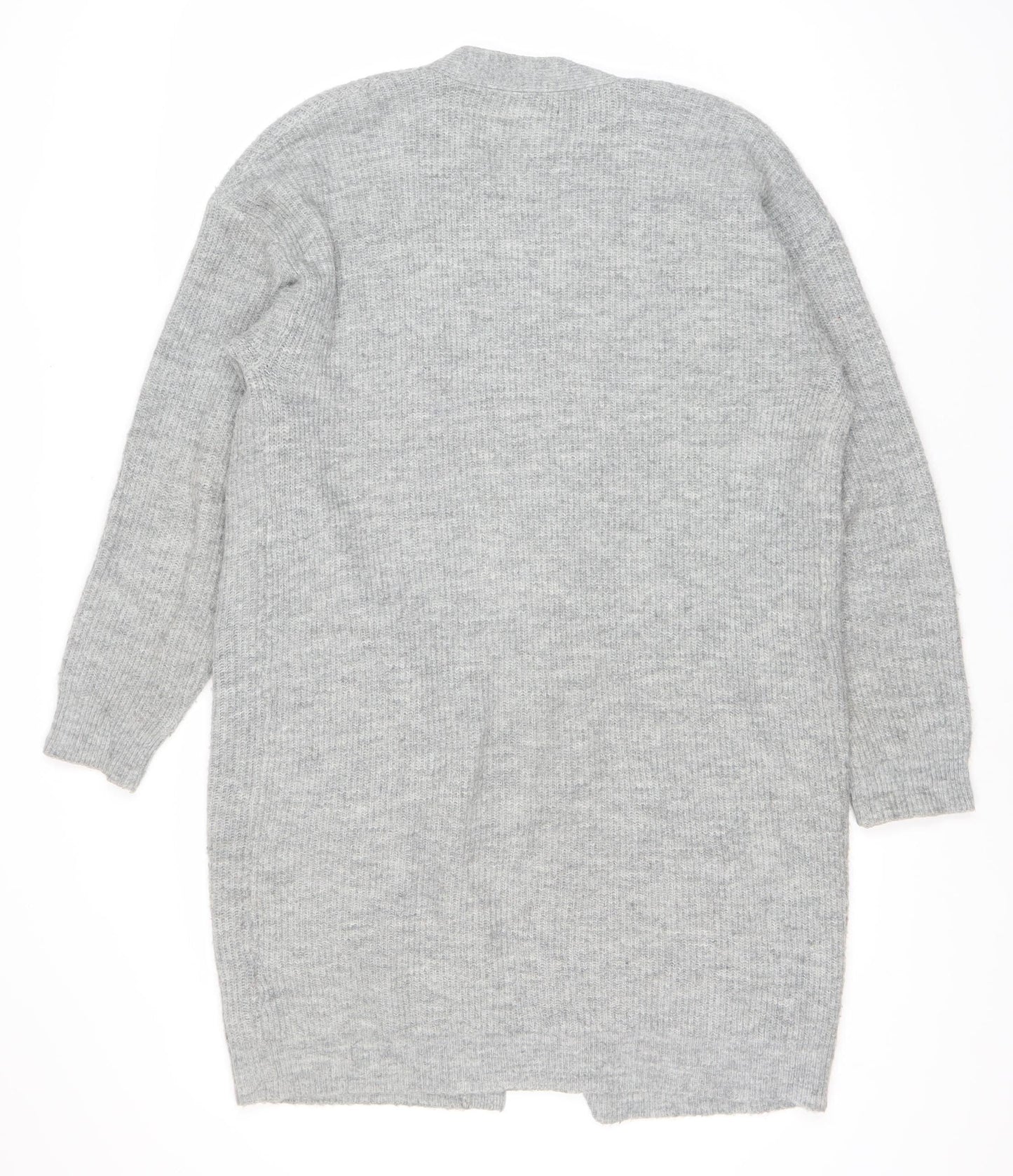 New Look Women's Grey Open Front Cardigan Size S