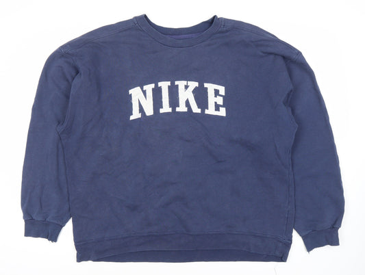 Nike Blue XL Unisex Logo Sweatshirt Pullover