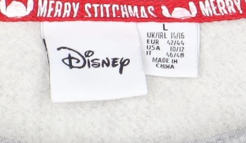 Disney Women’s Grey Pullover Sweatshirt, Size 14