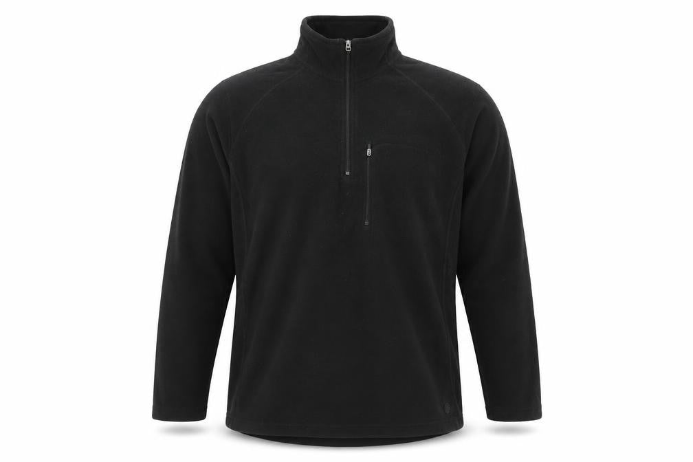 Mens UK L Regular Peter Storm Black Henley Sweatshirt