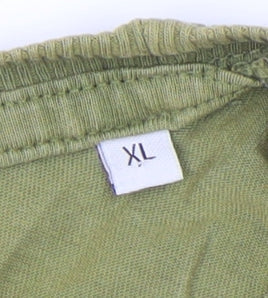 Jack & Jones Men's Green Graphic T-Shirt XL