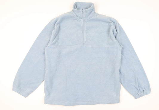 Hawkshead Men’s Blue Fleece Sweatshirt L 1/2 Zip