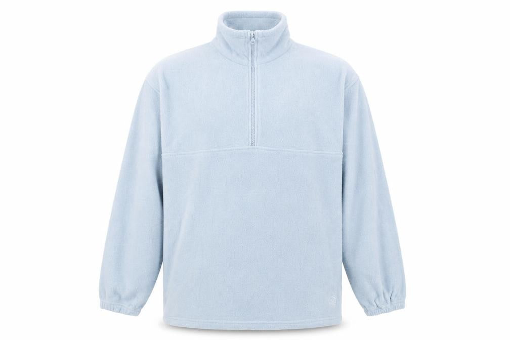 Mens UK L  Hawkshead Blue Henley Sweatshirt