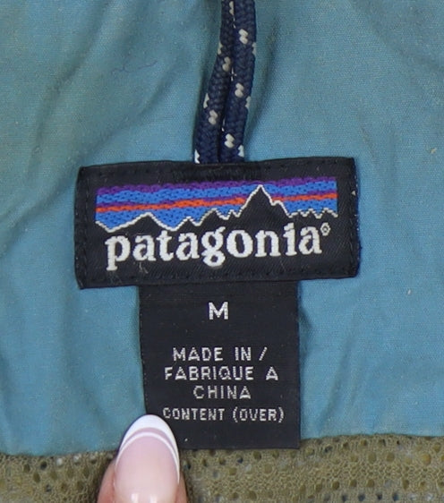 Patagonia Men's Blue Parka Jacket M - Hooded & Casual