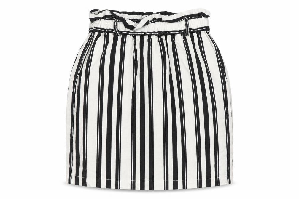 Topshop Women's Striped Knee Length Skirt UK 10