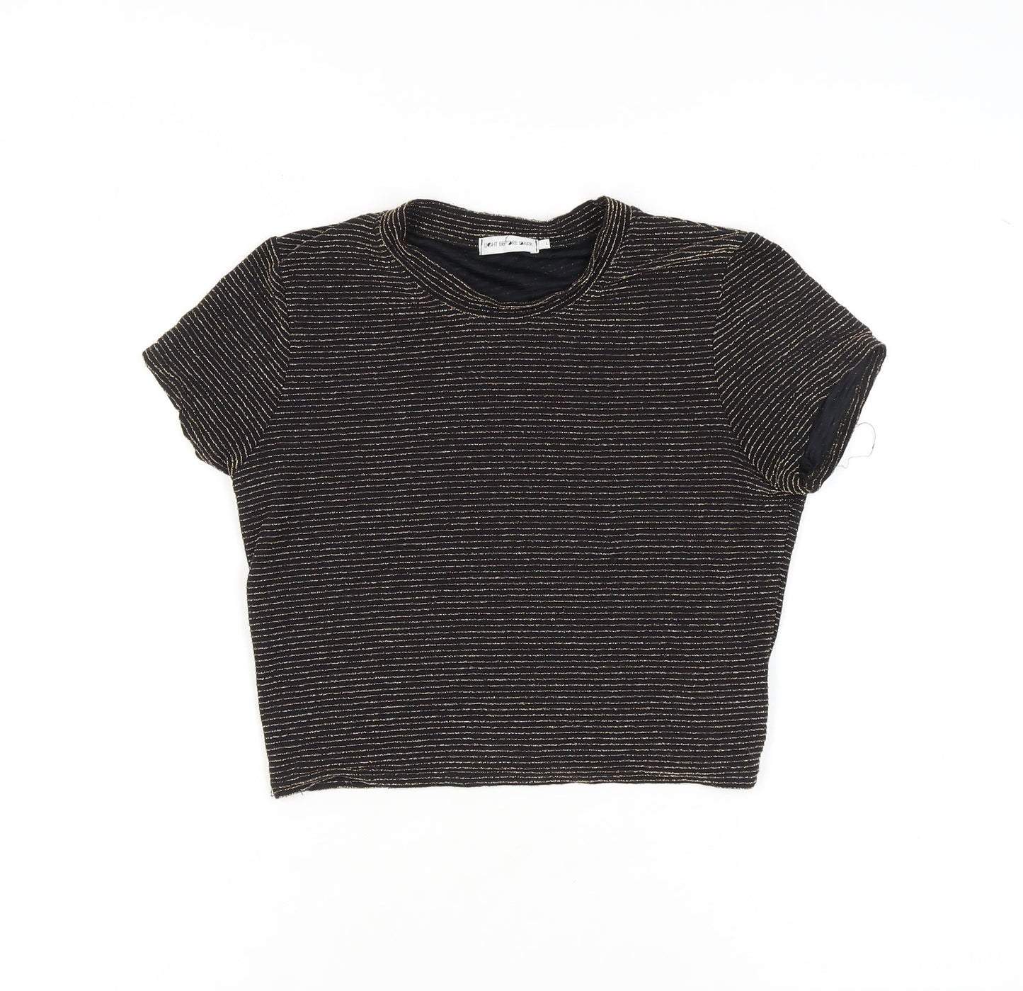 Light Before Dark Women's Black L Cropped T-Shirt