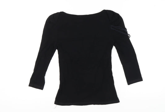 Karen Millen Black Women's Top, Size 10, 3/4 Sleeve