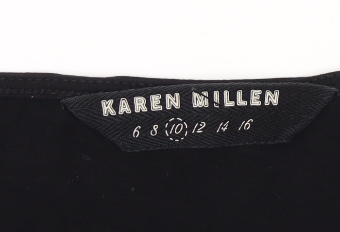 Karen Millen Black Women's Top, Size 10, 3/4 Sleeve