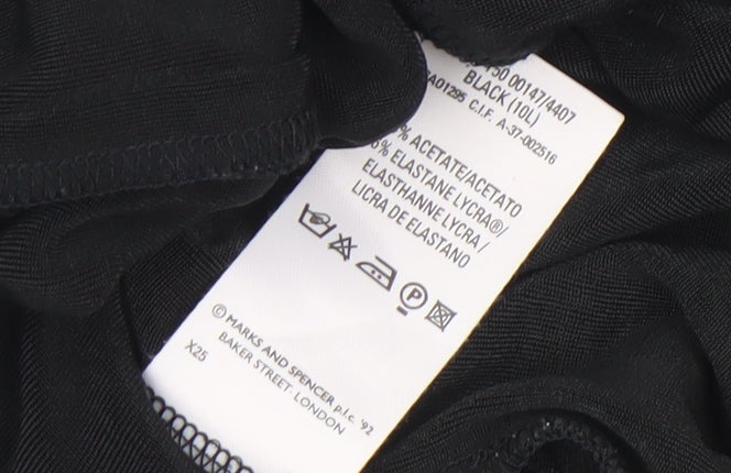 Marks and Spencer Black Long Dress Size 10