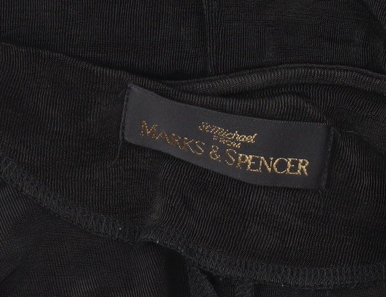 Marks and Spencer Black Long Dress Size 10