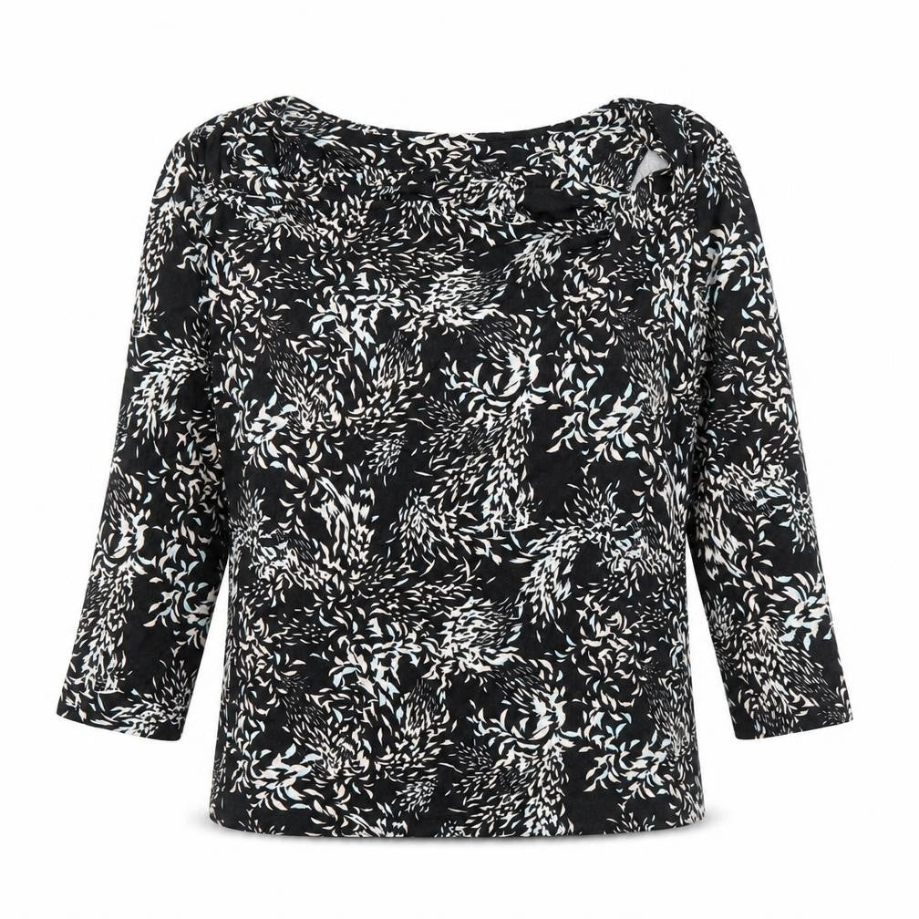 RJR John Rocha Women's Black Floral Top Size 18