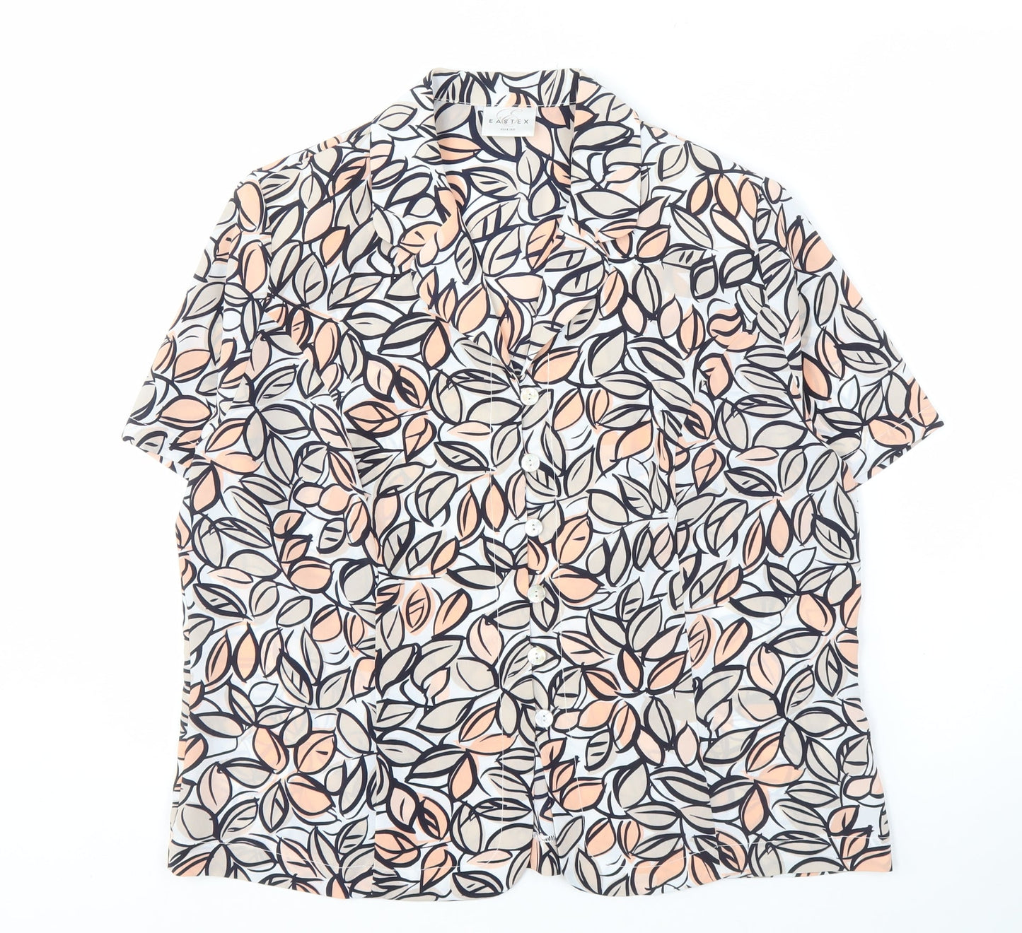 Eastex Women's Multicoloured Floral Button-Up Shirt