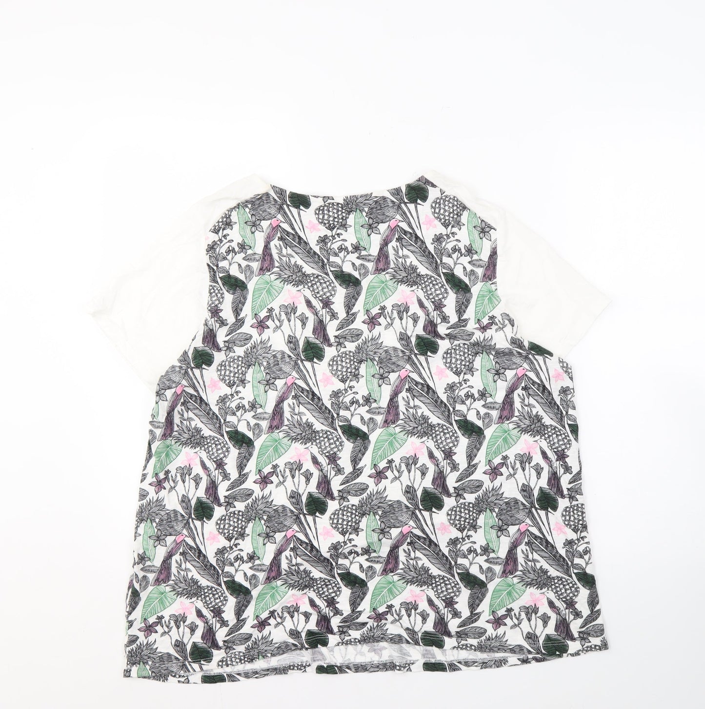 Marks and Spencer Women’s Ivory Floral Top, Size 18