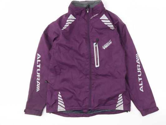 Altura Women's Purple Reflective Waterproof Jacket, Size 10