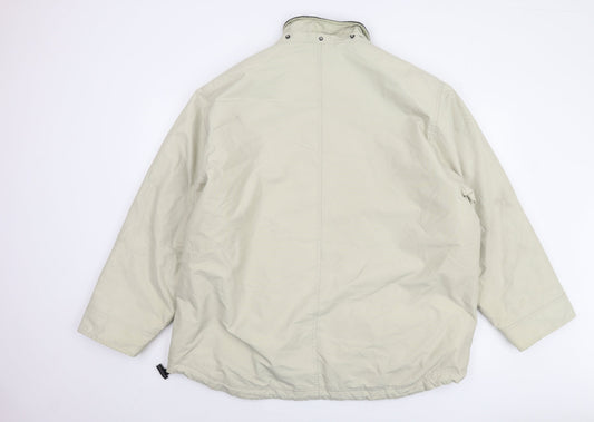 Mudie Men's Beige XL Basic Jacket with Full Zip