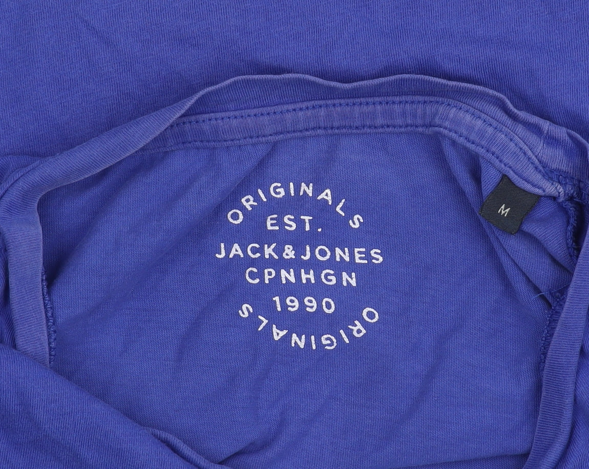 Jack & Jones Blue Graphic Print Men's T-Shirt M