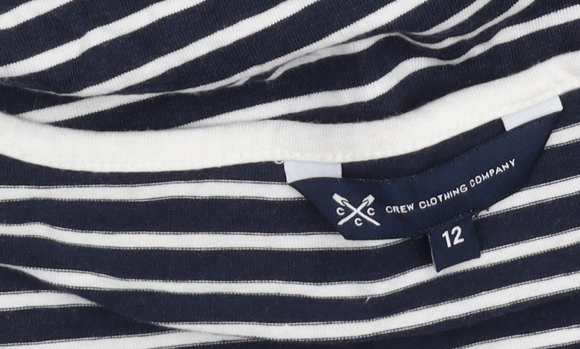 Crew Clothing Women's Blue Striped Tank Top Size 12
