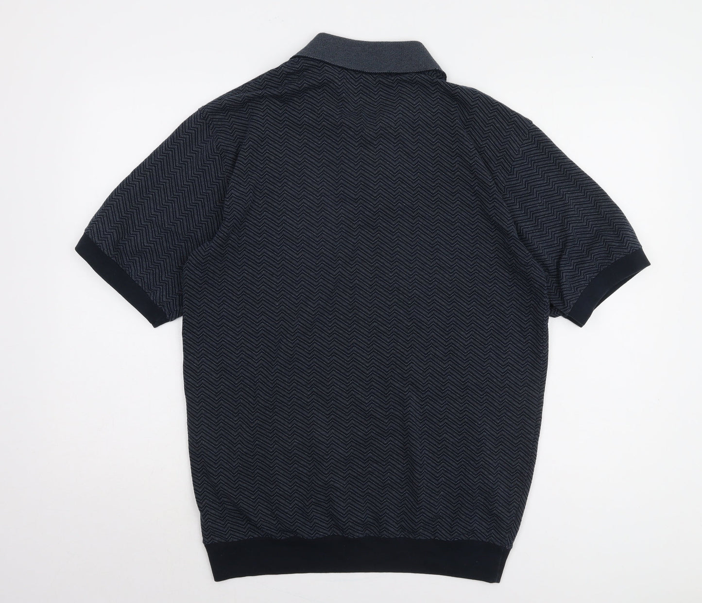 Penmans Men's Black Short Sleeve Polo Size L