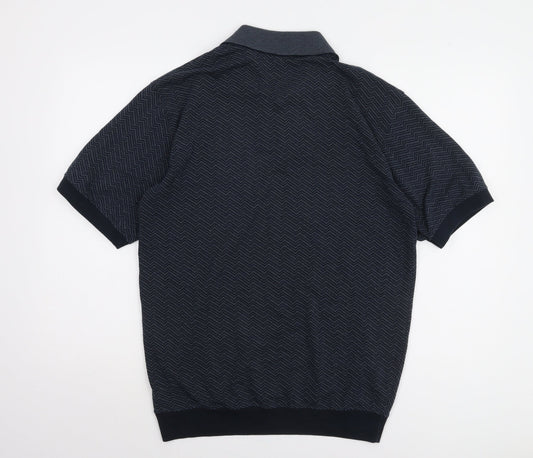 Penmans Men's Black Short Sleeve Polo Size L
