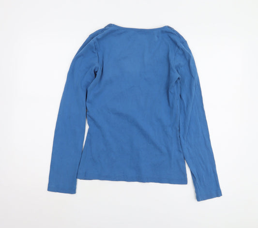Long Tall Sally Women's Blue Wrap Top XS