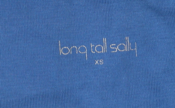 Long Tall Sally Women's Blue Wrap Top XS