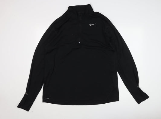 Nike Men's Black XL Sports Sweatshirt Dri-Fit 1/2 Zip
