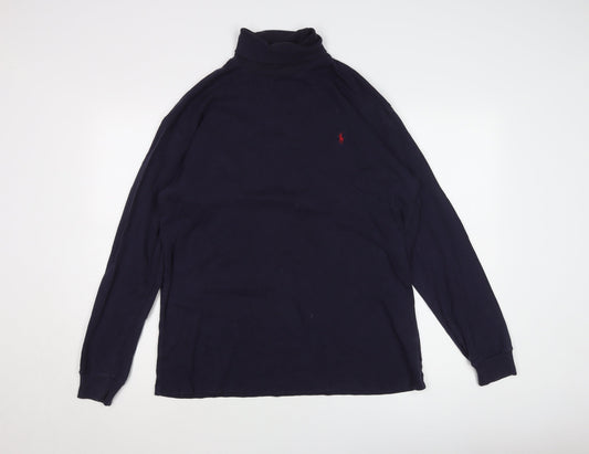 Polo Ralph Lauren Men's Blue Long Sleeve T-Shirt, L
