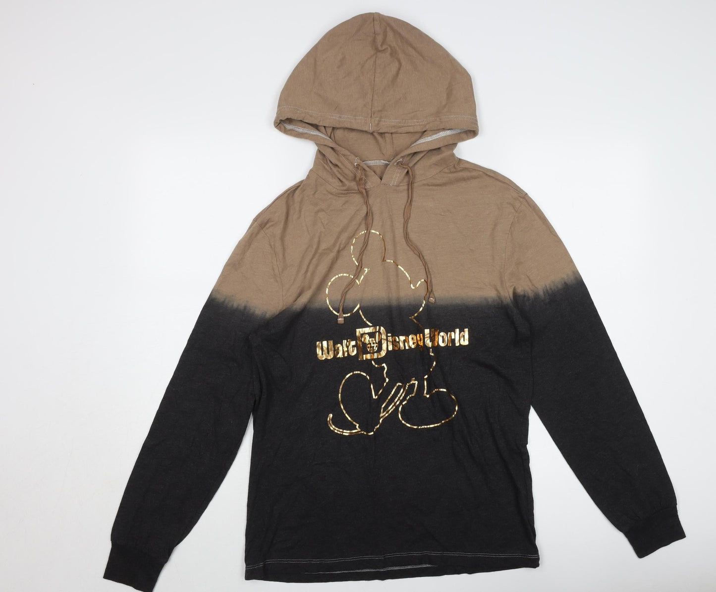 Disney Women's Brown Colourblock Hoodie S