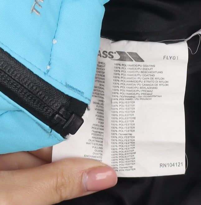 Trespass Women's Blue Ski Jacket - S, Waterproof, Hooded