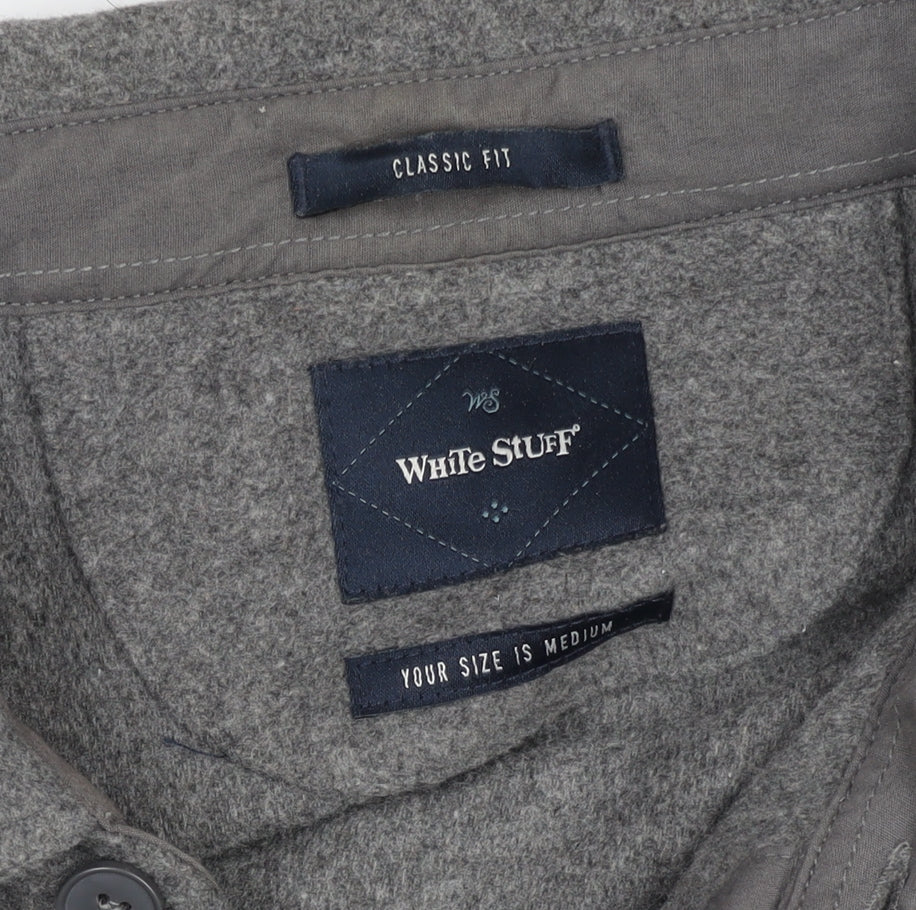 White Stuff Women's Grey Basic Jacket - Medium