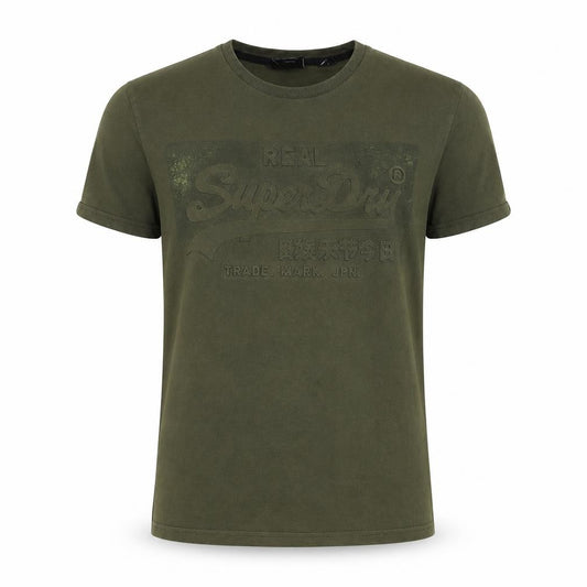 Mens UK Size S Superdry Green  Cotton T-Shirt