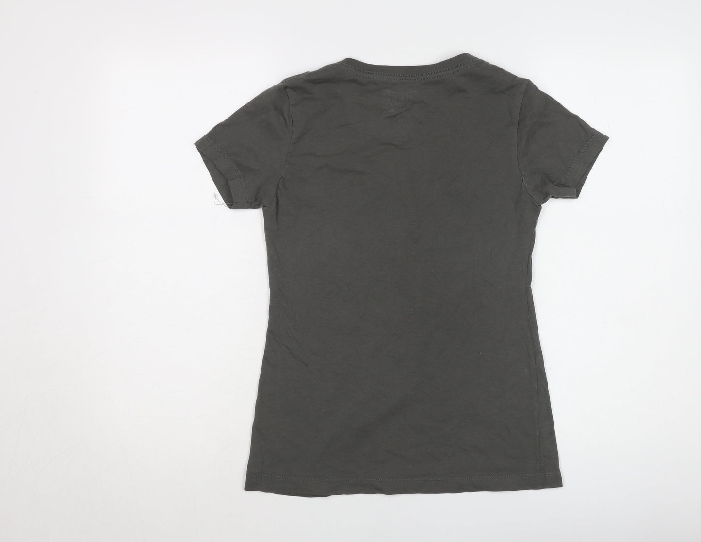 Rock of Ages Women's Black V-Neck T-Shirt M Casual