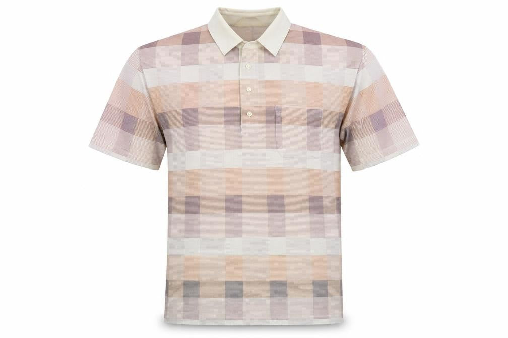 Pegasus Men's Multicoloured Check Polo Shirt M