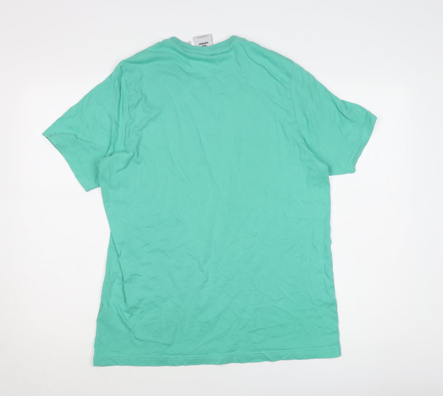 Adidas Men's Green Crew Neck T-Shirt M