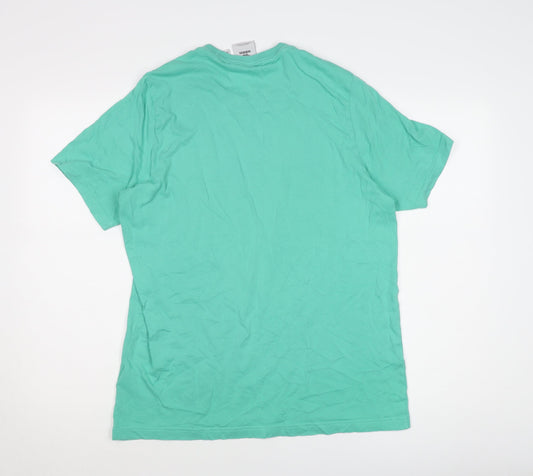 Adidas Men's Green Crew Neck T-Shirt M