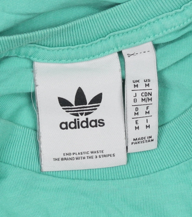 Adidas Men's Green Crew Neck T-Shirt M