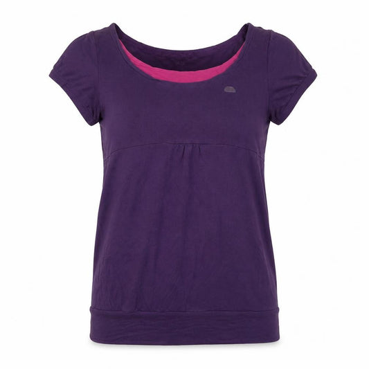 Womens UK Size 12 ellesse Purple Viscose Blend T-Shirt